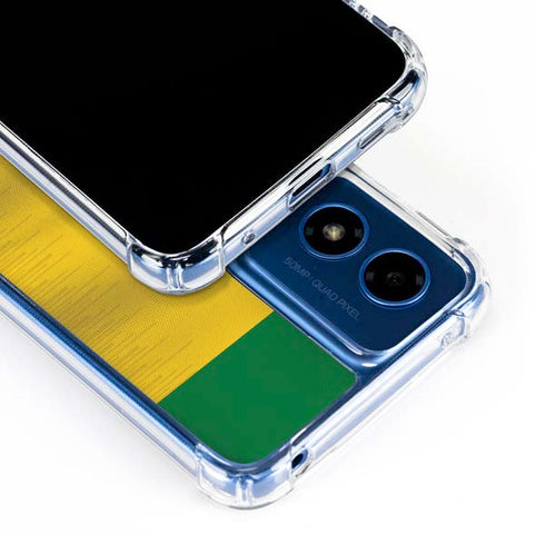 Brazil Soccer Flag Moto G 5G (2024) Clear Case
